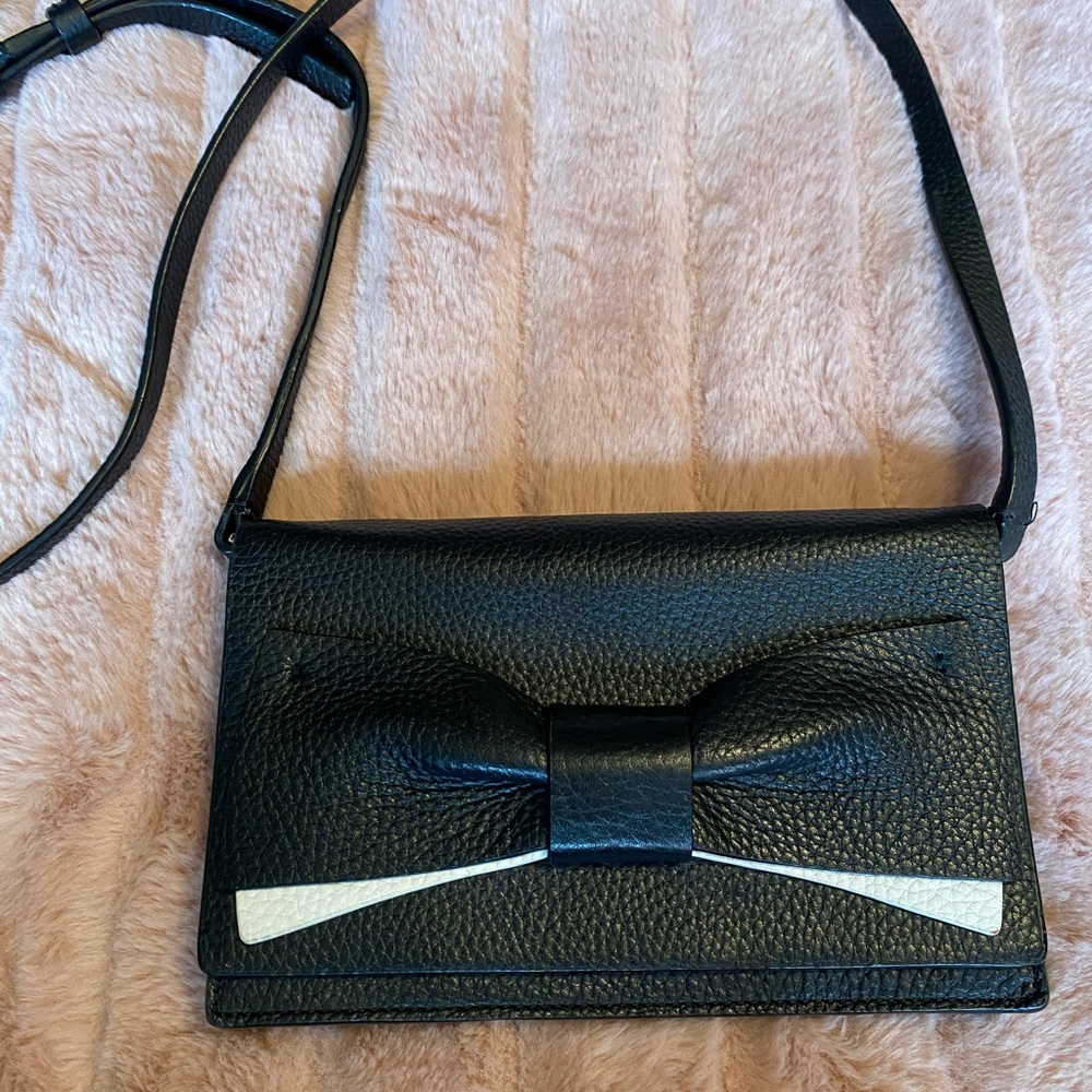 New Kate Spade New York Eden Lane Jacinda Leather Crossbody Bag - Black